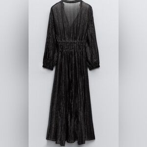Zara striped metallic dress.  XL NWT. Originally $109